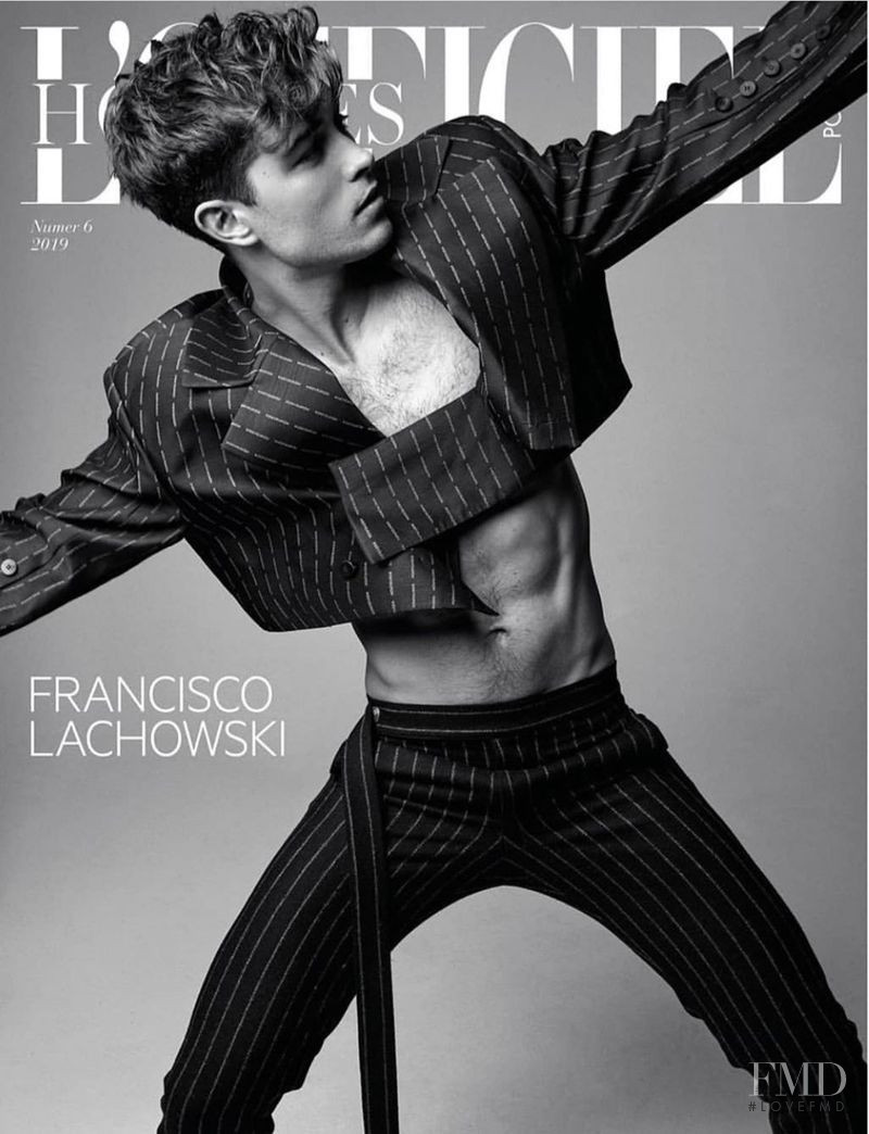 Francisco Lachowski featured on the L\'Officiel Hommes Poland cover from August 2019