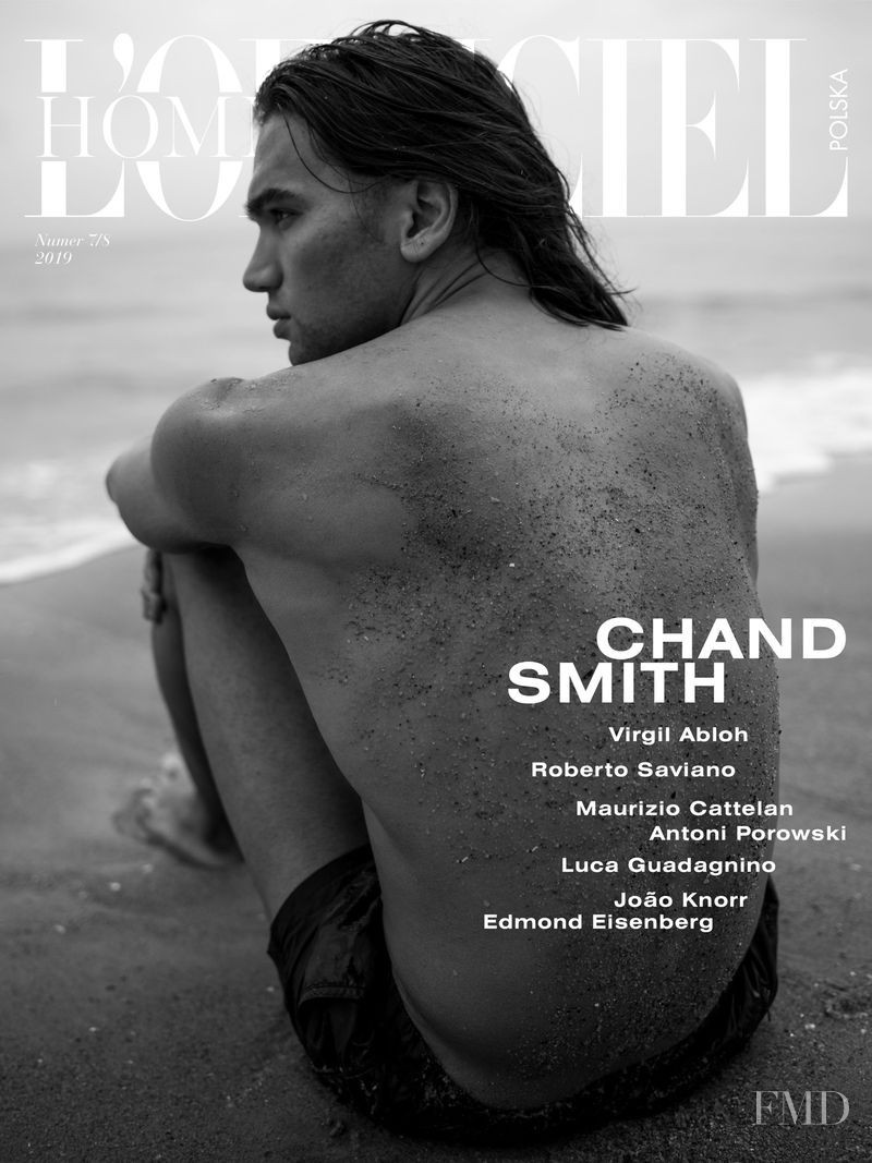 Chand Smith featured on the L\'Officiel Hommes Poland cover from November 2019