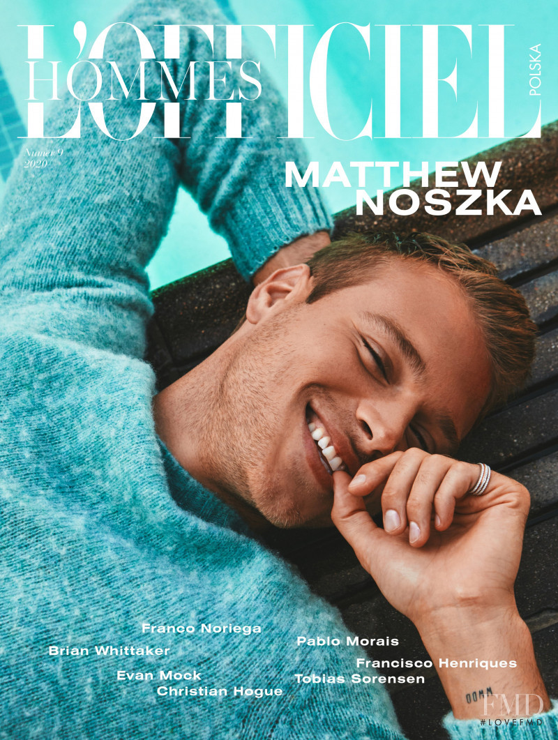 Matthew Noszka featured on the L\'Officiel Hommes Poland cover from April 2020