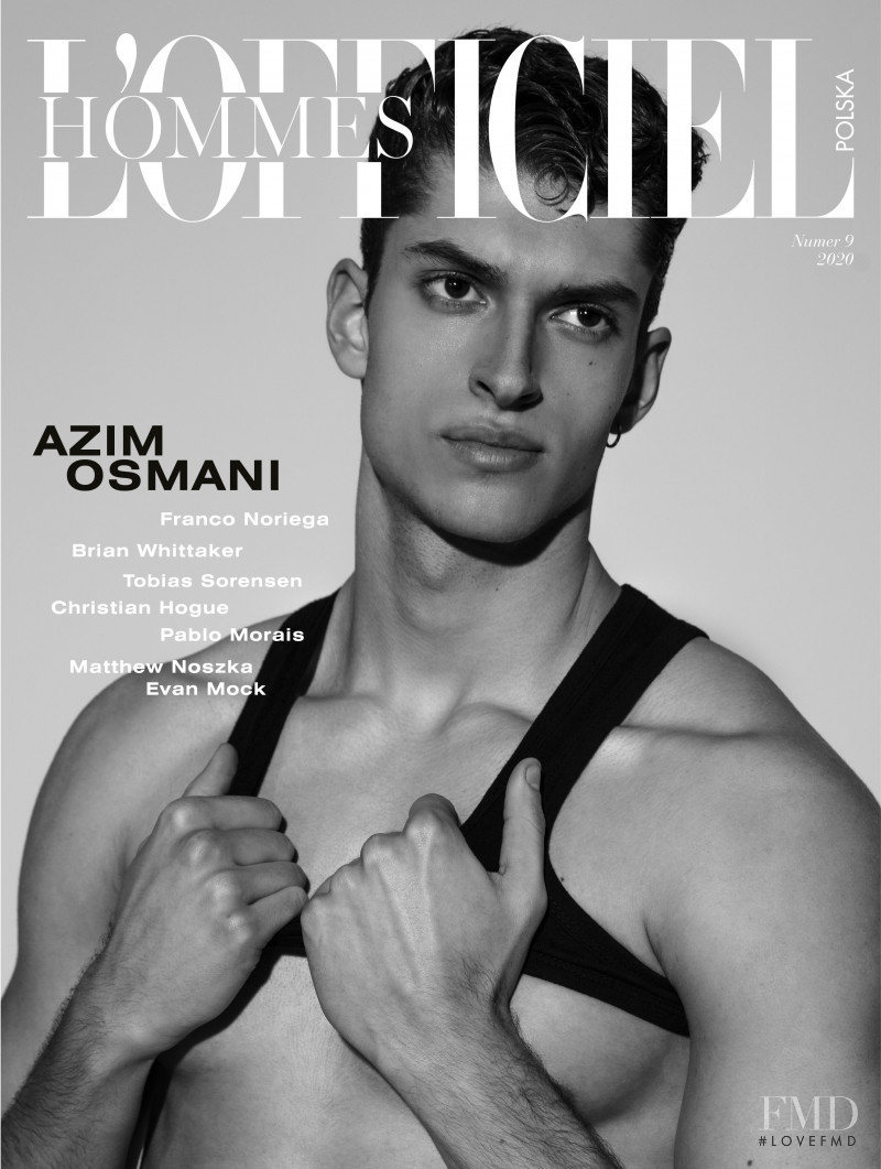 Azim Osmani featured on the L\'Officiel Hommes Poland cover from April 2020