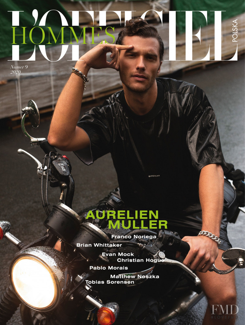 Aurelien Muller featured on the L\'Officiel Hommes Poland cover from April 2020