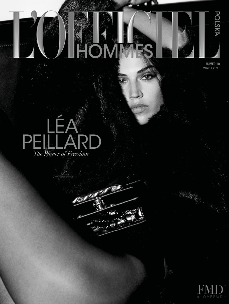Marilhéa Peillard featured on the L\'Officiel Hommes Poland cover from December 2020