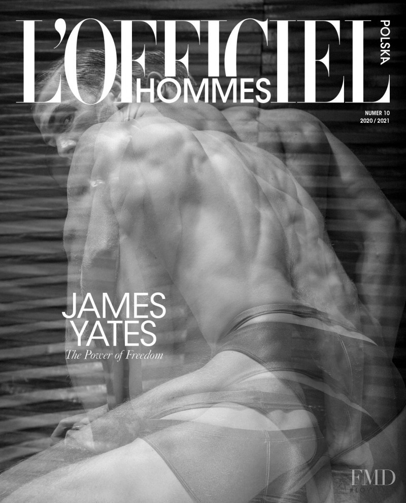 James Yates featured on the L\'Officiel Hommes Poland cover from December 2020