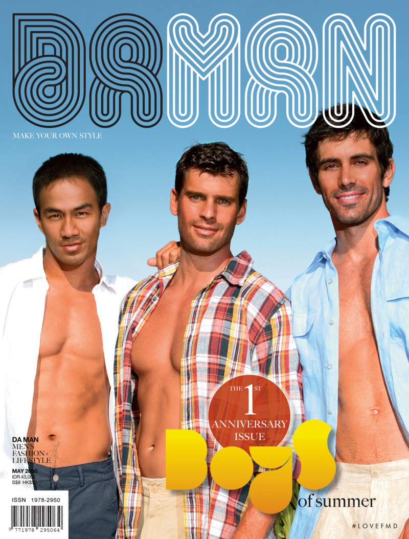 Joe Taslim, Tray Webb, Hunter Bailey featured on the DA MAN cover from May 2008
