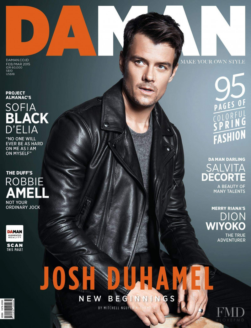 Josh Duhamel featured on the DA MAN cover from February 2015