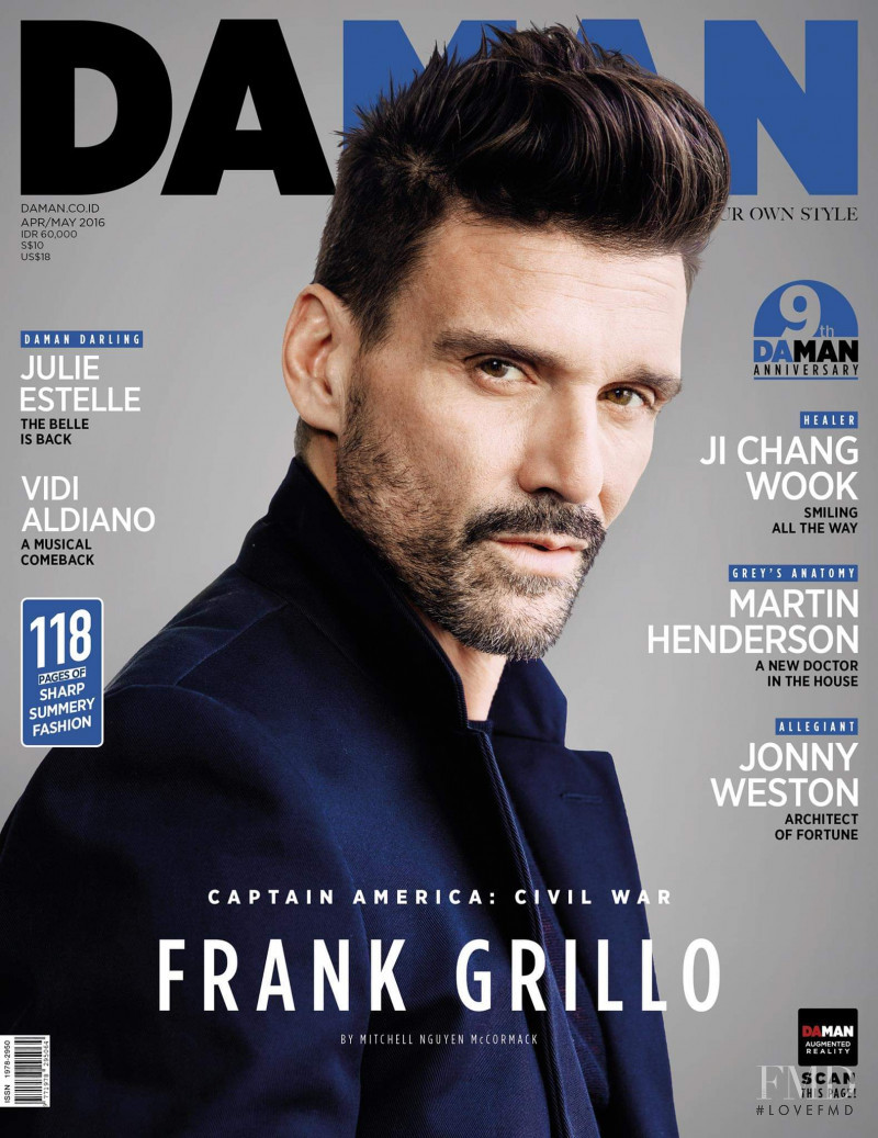 Frank Grillo featured on the DA MAN cover from April 2016