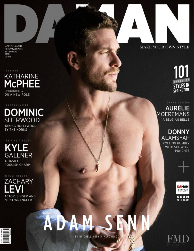 Adam Senn featured on the DA MAN cover from February 2016