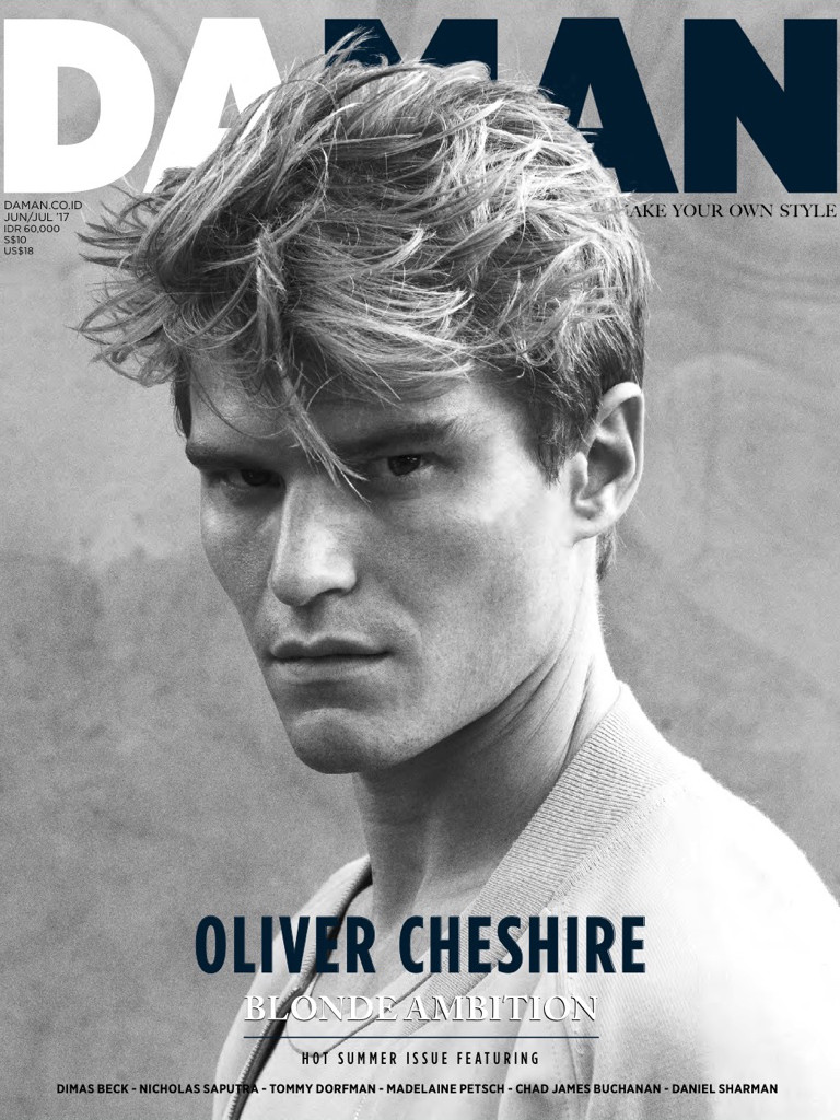 Oliver Cheshire featured on the DA MAN cover from June 2017