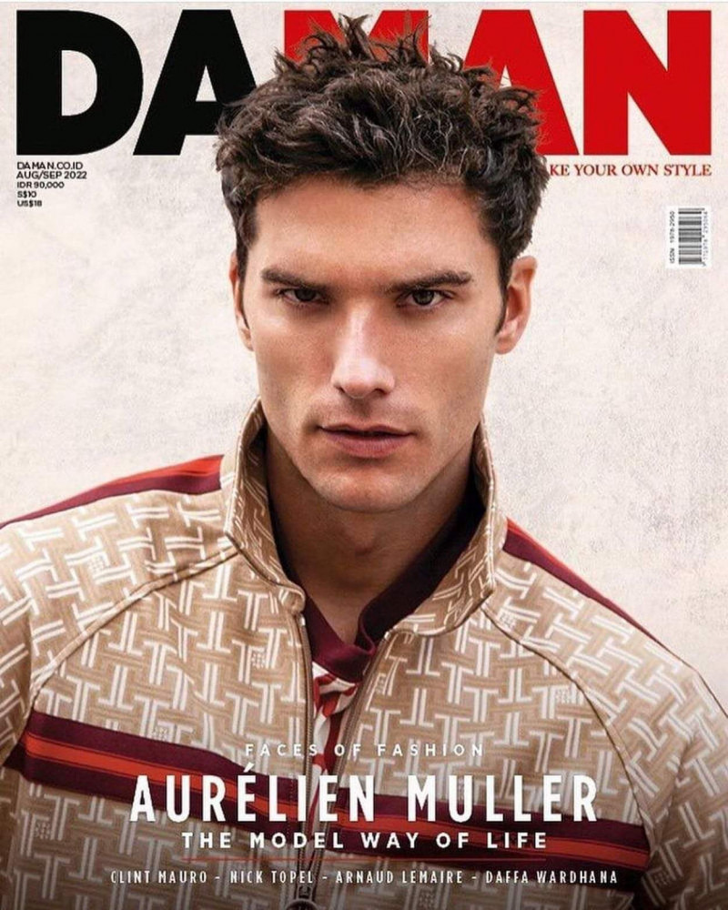 Aurelien Muller featured on the DA MAN cover from August 2022