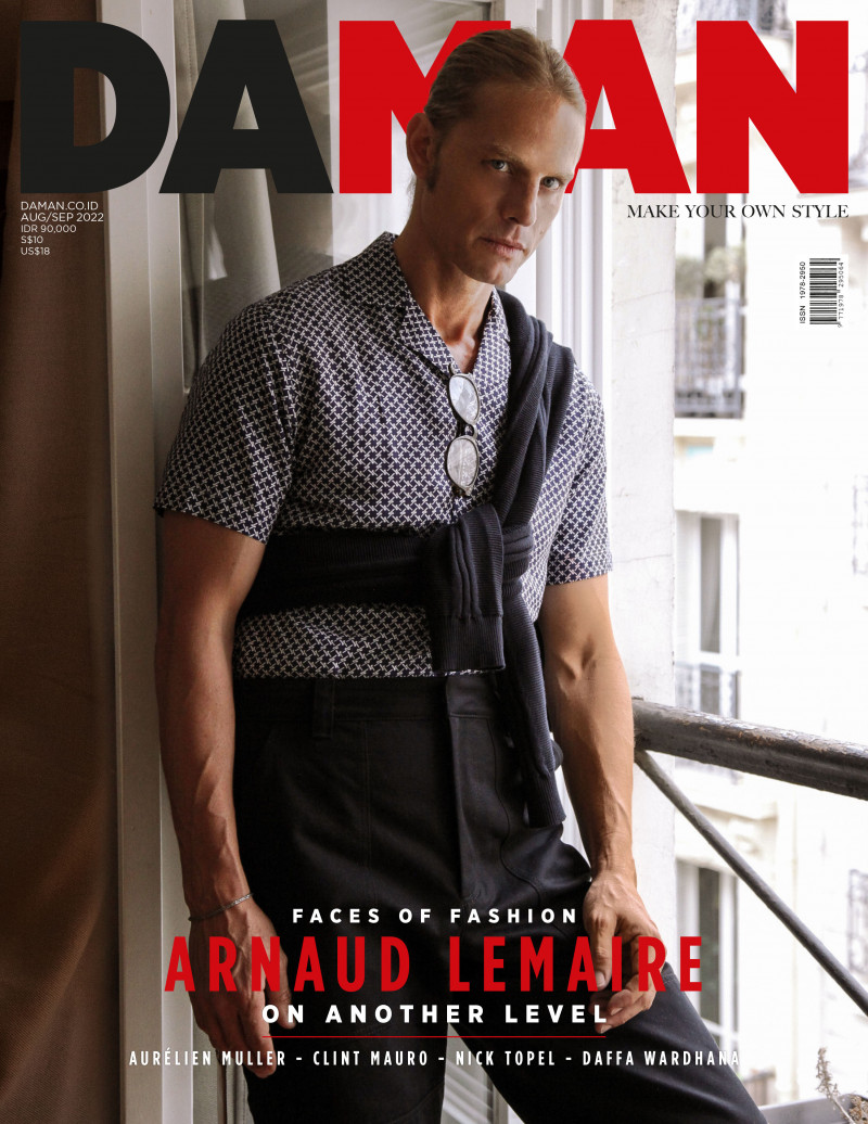 Arnaud Lemaire featured on the DA MAN cover from August 2022