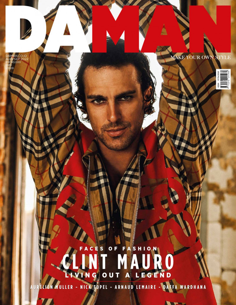 Clint Mauro featured on the DA MAN cover from August 2022