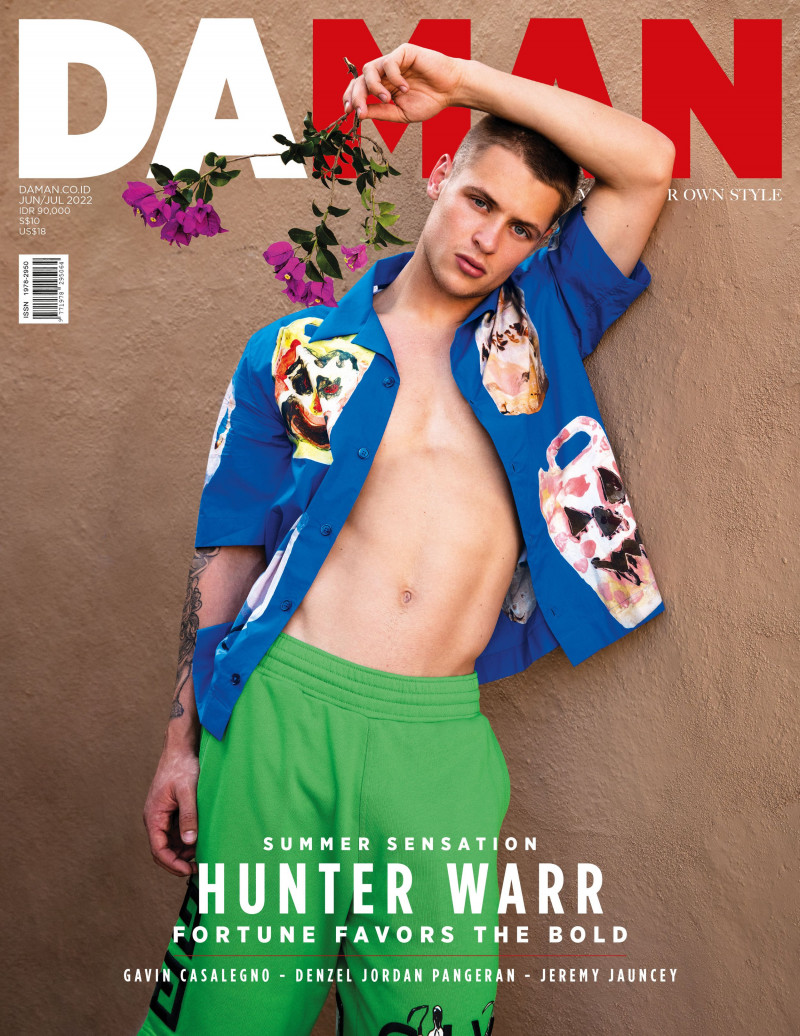 Hunter Warr featured on the DA MAN cover from June 2022