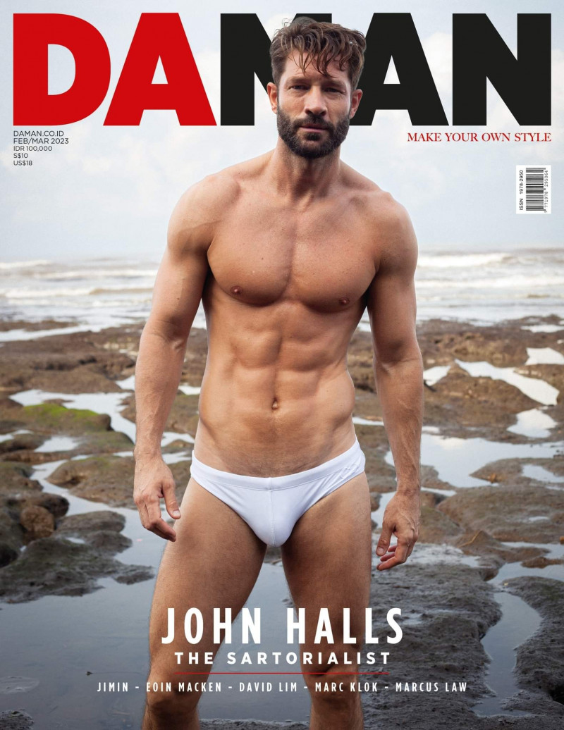 John Halls featured on the DA MAN cover from February 2023
