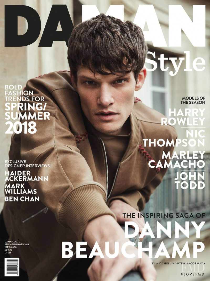Danny Beauchamp featured on the DA MAN Style cover from March 2018