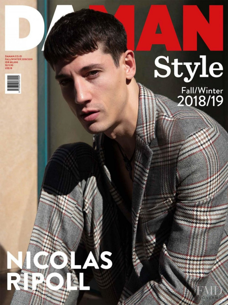 Nicolas Ripoll featured on the DA MAN Style cover from October 2018