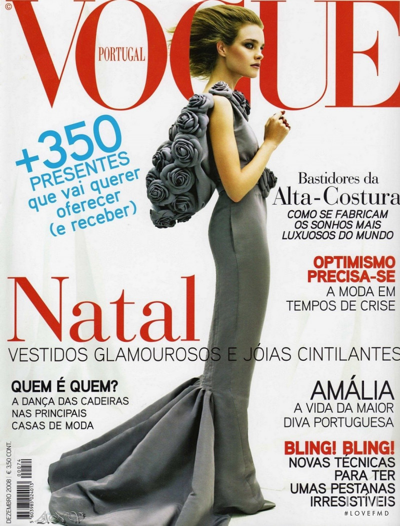 Natalia Vodianova featured on the Vogue Portugal cover from December 2008