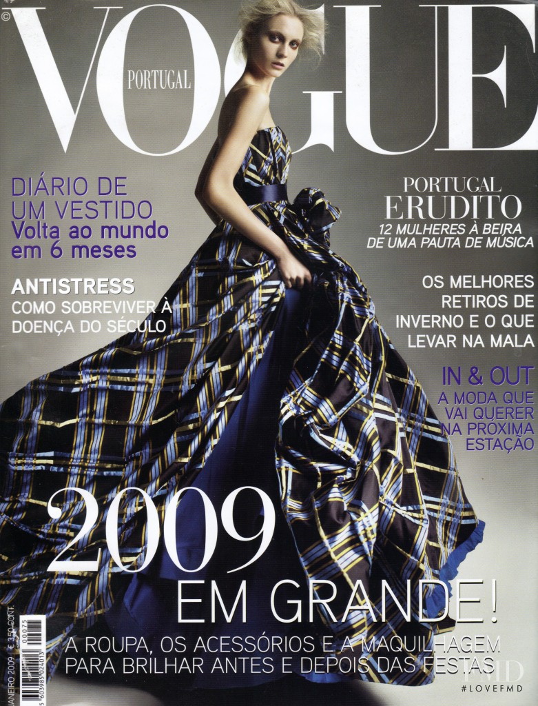 Charlotte di Calypso featured on the Vogue Portugal cover from January 2009