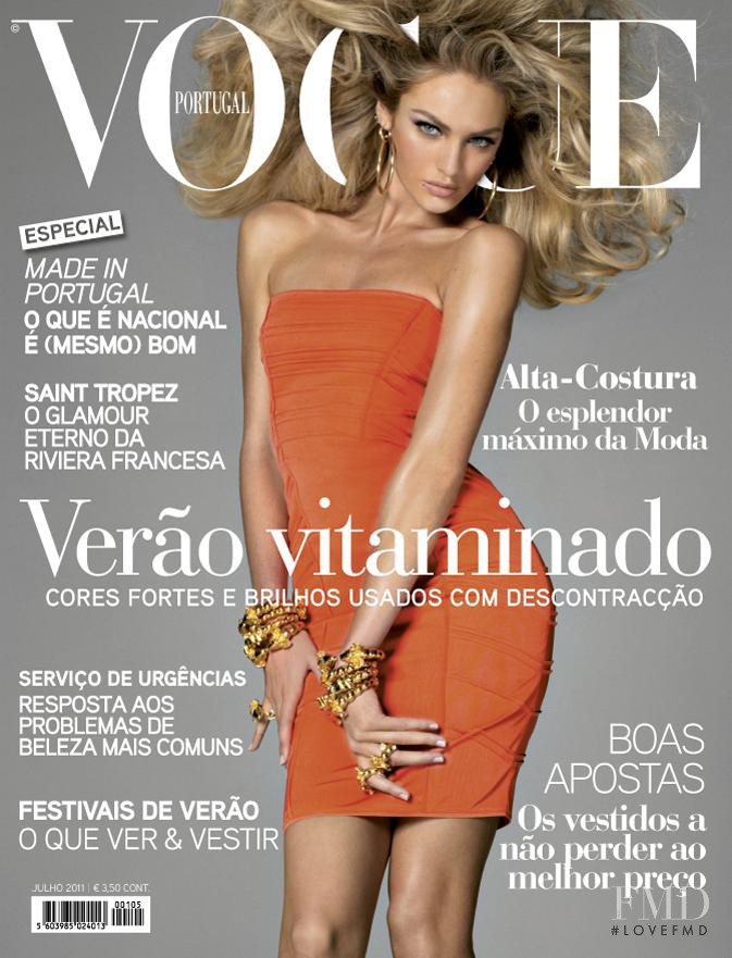 Candice Swanepoel featured on the Vogue Portugal cover from July 2011