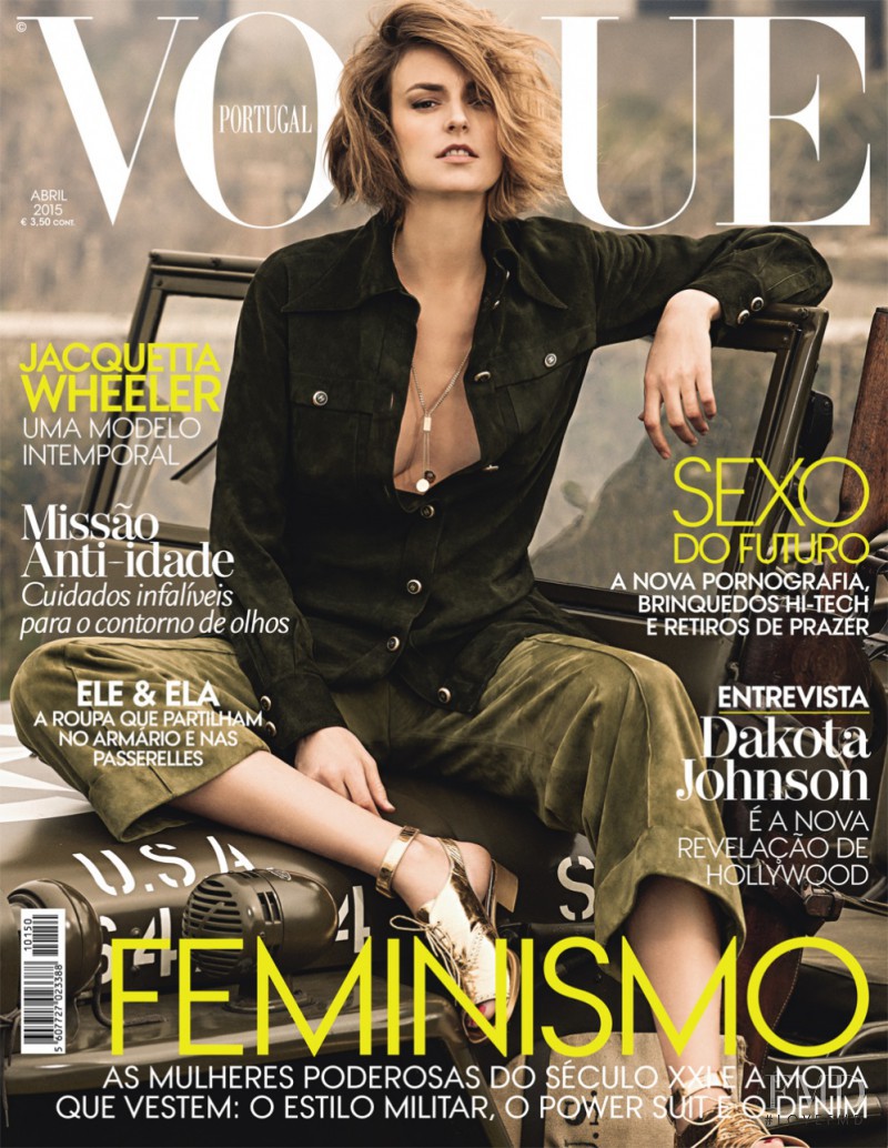 Jacquetta Wheeler featured on the Vogue Portugal cover from April 2015