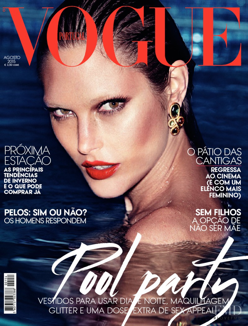 Catherine McNeil featured on the Vogue Portugal cover from August 2015