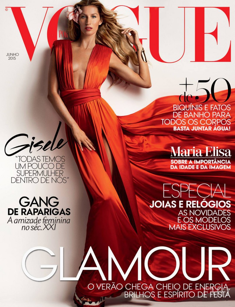 Gisele Bundchen featured on the Vogue Portugal cover from June 2015
