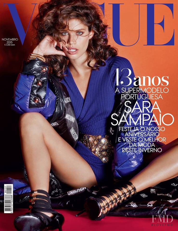 Sara Sampaio featured on the Vogue Portugal cover from November 2015