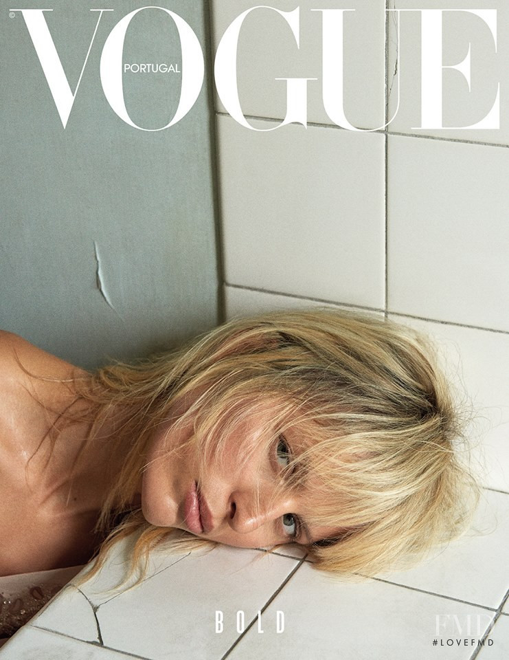 Karolina Kurkova featured on the Vogue Portugal cover from October 2017