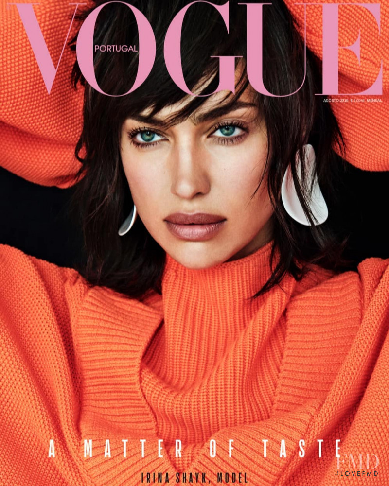 Irina Shayk featured on the Vogue Portugal cover from August 2019