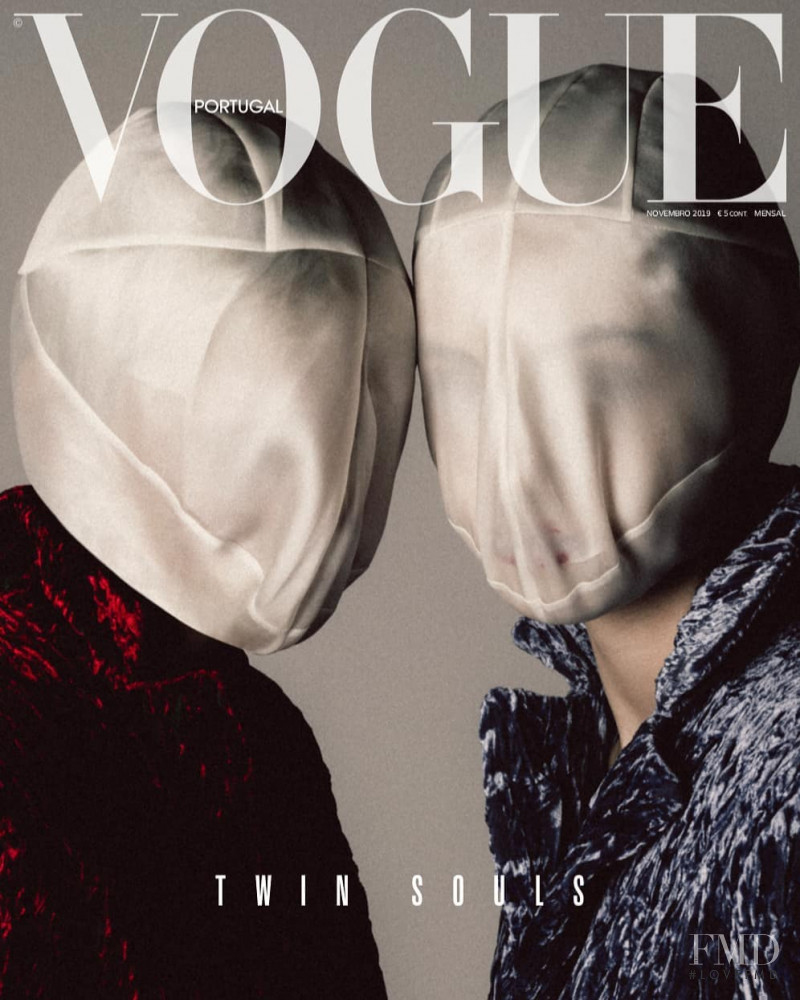 Caroline Reuter featured on the Vogue Portugal cover from November 2019