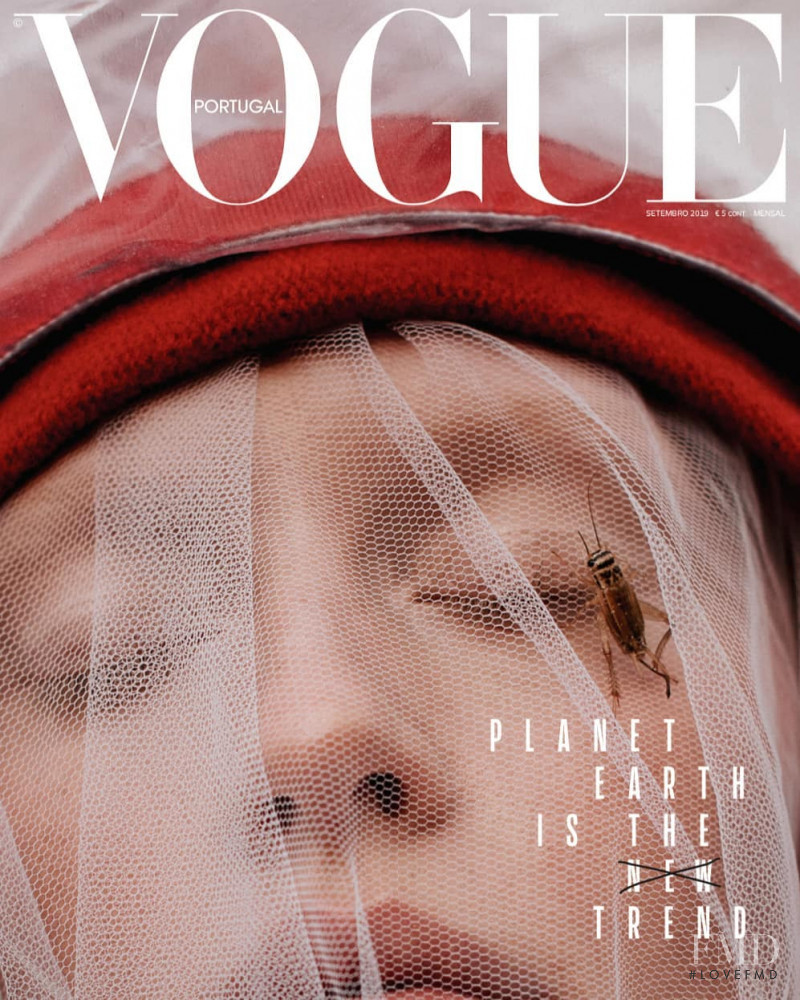 Luca Aimee Kröger featured on the Vogue Portugal cover from September 2019
