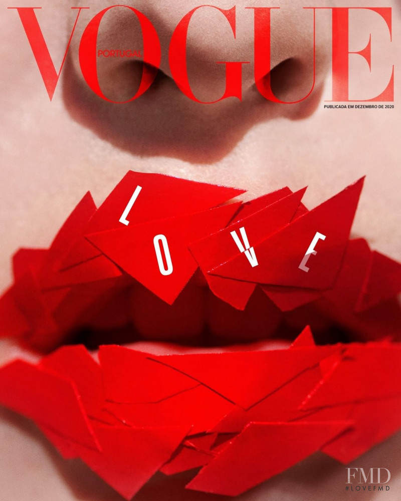 Laura Hanson Sims featured on the Vogue Portugal cover from December 2020
