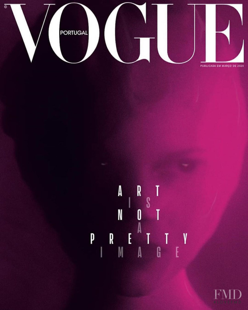 Ola Rudnicka featured on the Vogue Portugal cover from March 2020