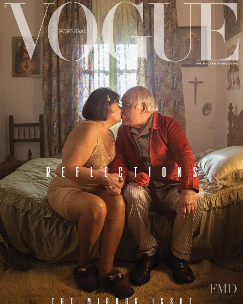 Eneida Arango Perez, Jose Luis Hernandez featured on the Vogue Portugal cover from January 2021