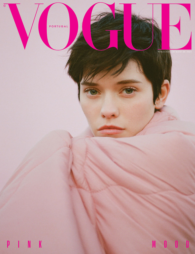 Maike Inga featured on the Vogue Portugal cover from May 2021