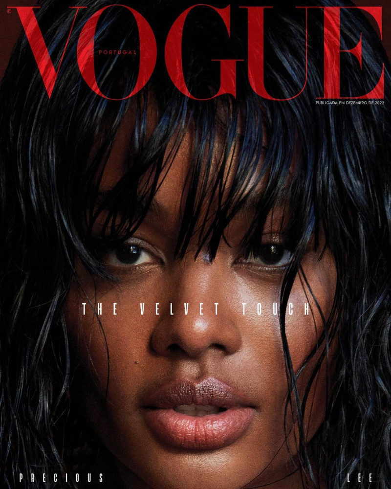 Precious Lee featured on the Vogue Portugal cover from December 2022