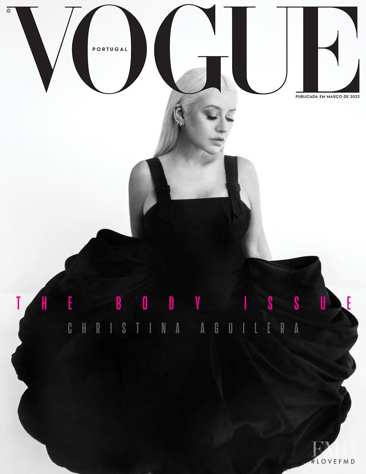 Christina Aguilera  featured on the Vogue Portugal cover from March 2022