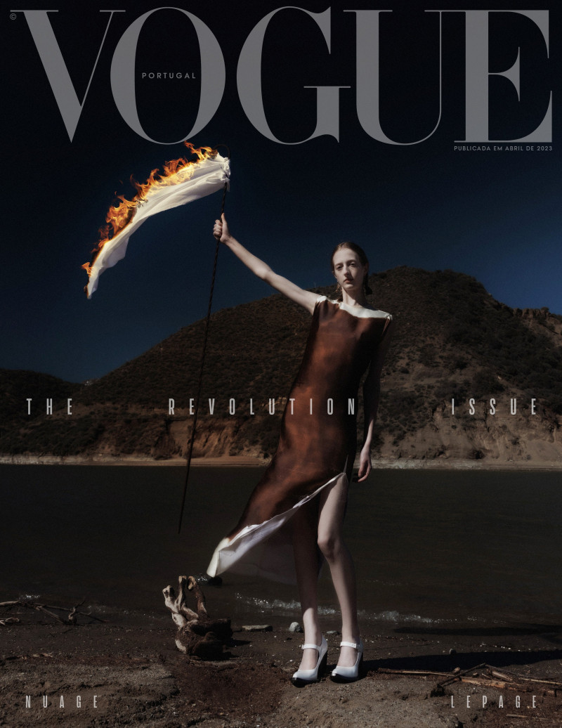 Nuage Le Page featured on the Vogue Portugal cover from April 2023