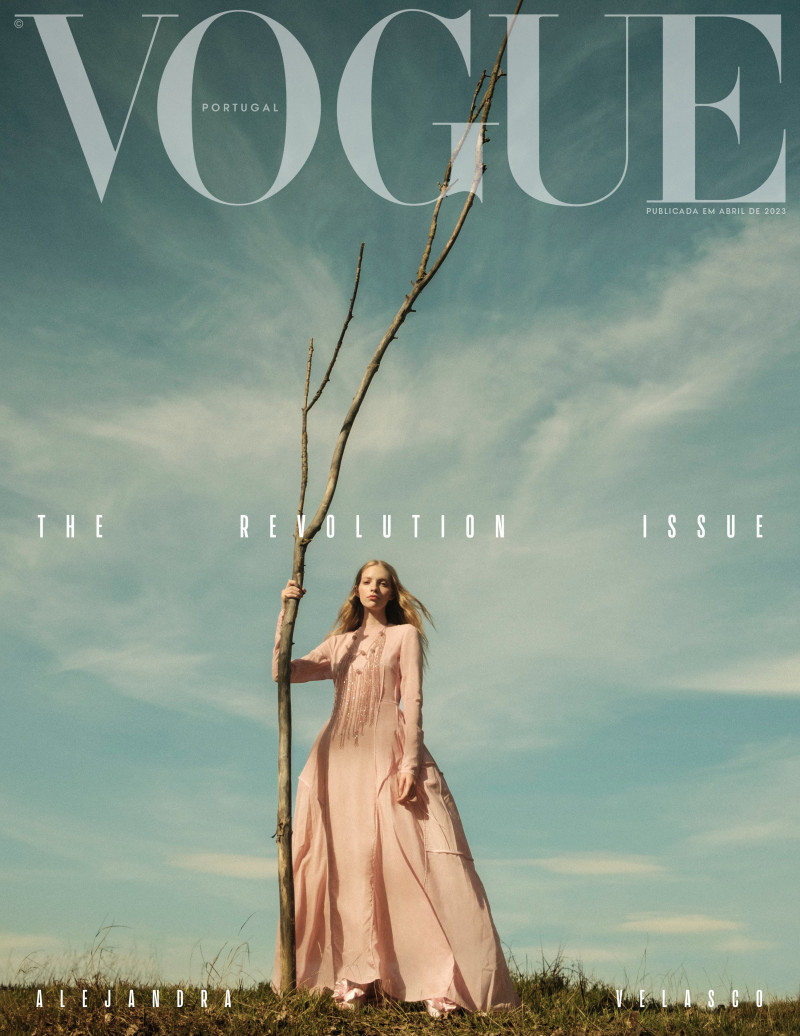 Alejandra Velasco featured on the Vogue Portugal cover from April 2023