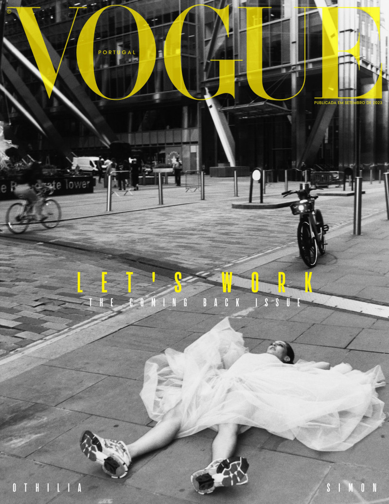 Othilia Simon featured on the Vogue Portugal cover from September 2023