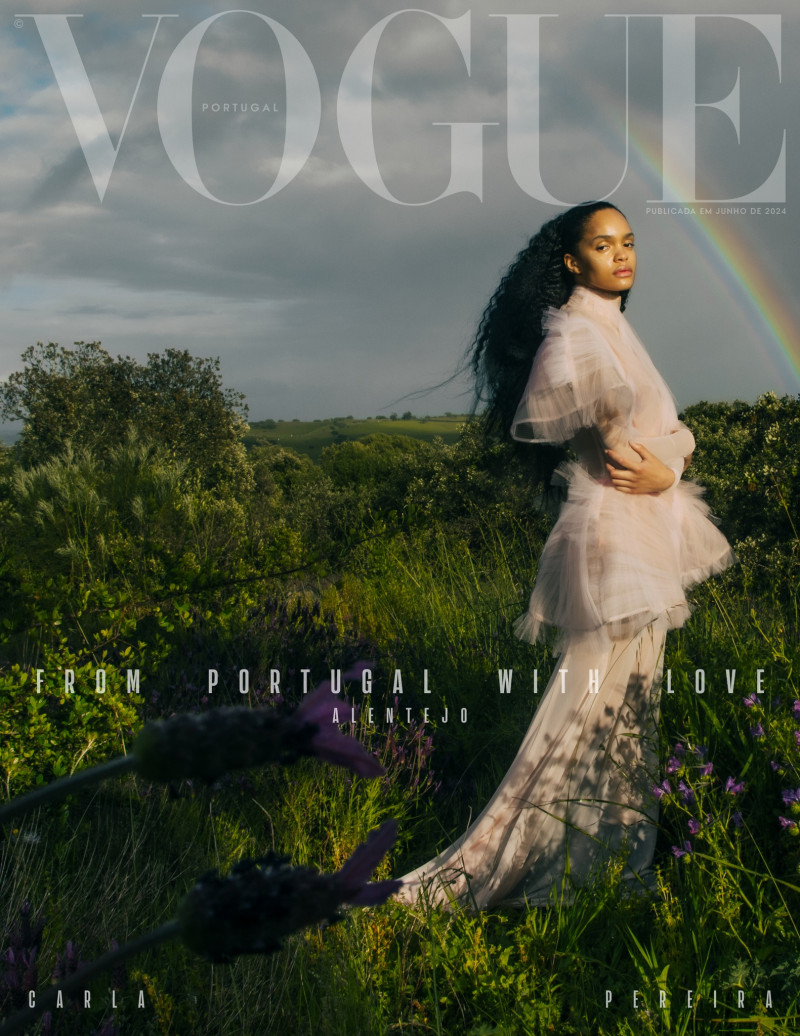 Carla Pereira featured on the Vogue Portugal cover from June 2024