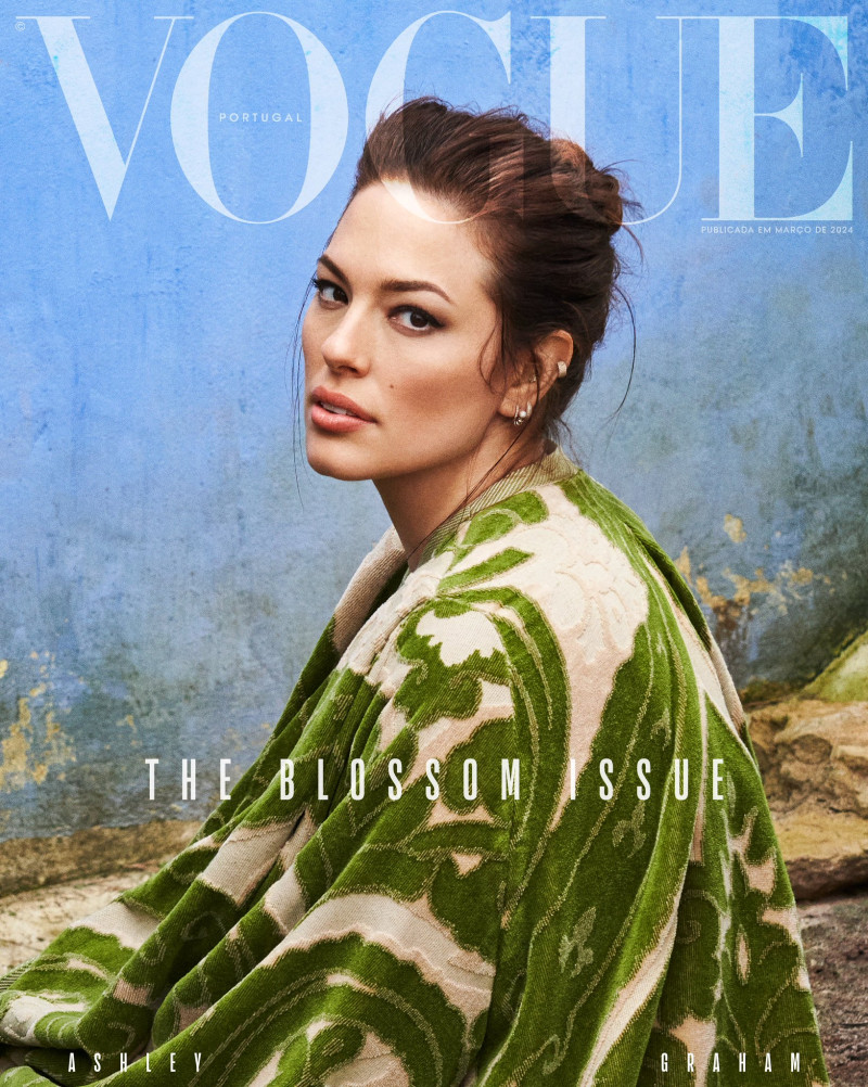 Ashley Graham featured on the Vogue Portugal cover from March 2024