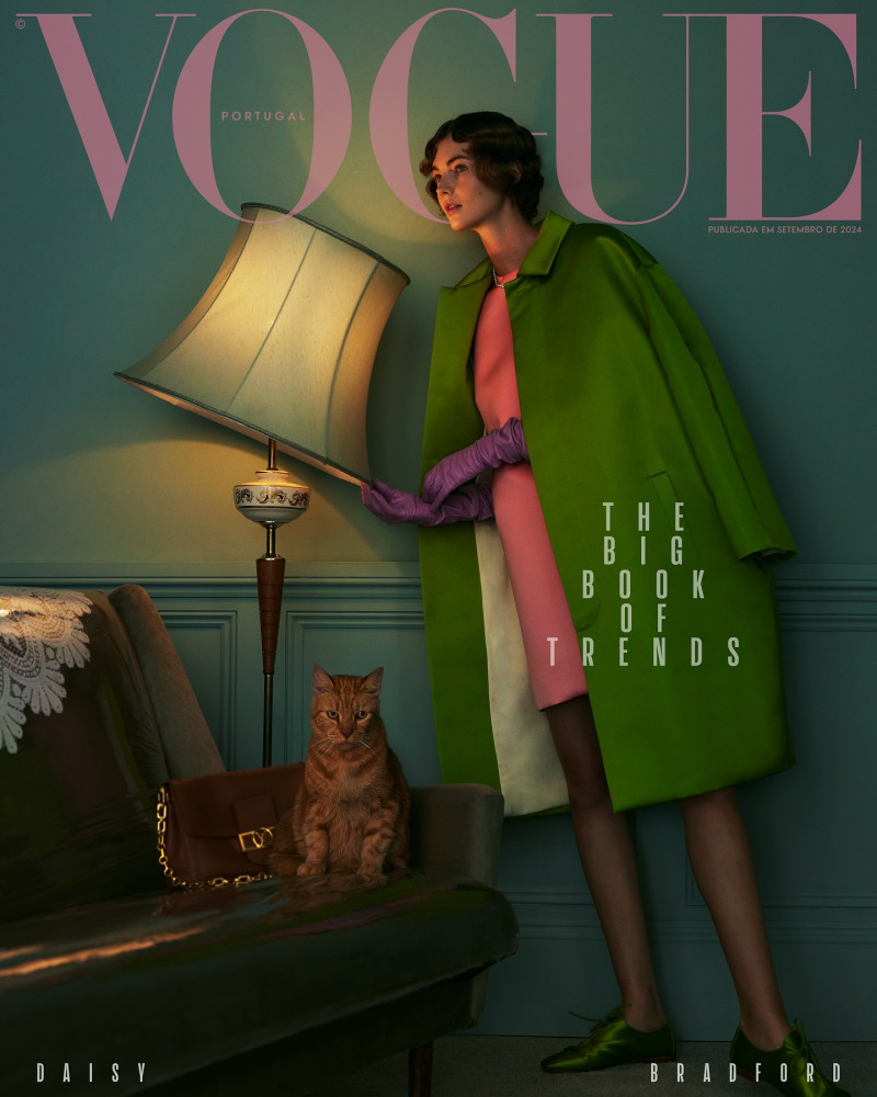 Daisy Bradford featured on the Vogue Portugal cover from September 2024