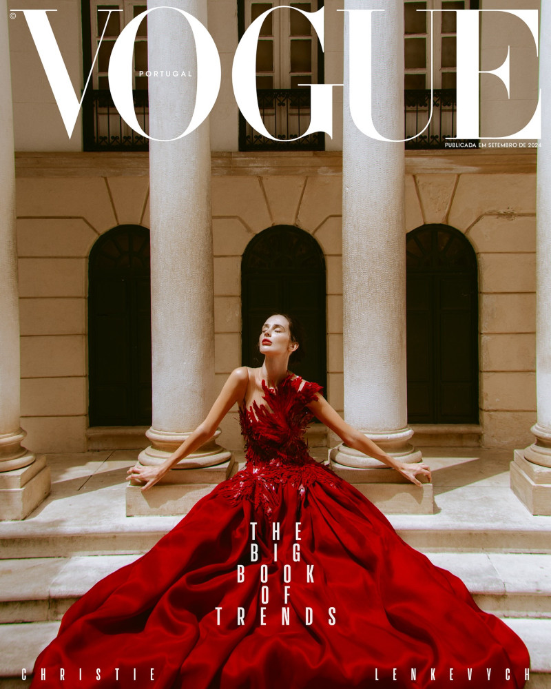 Christie Lenkevych featured on the Vogue Portugal cover from September 2024