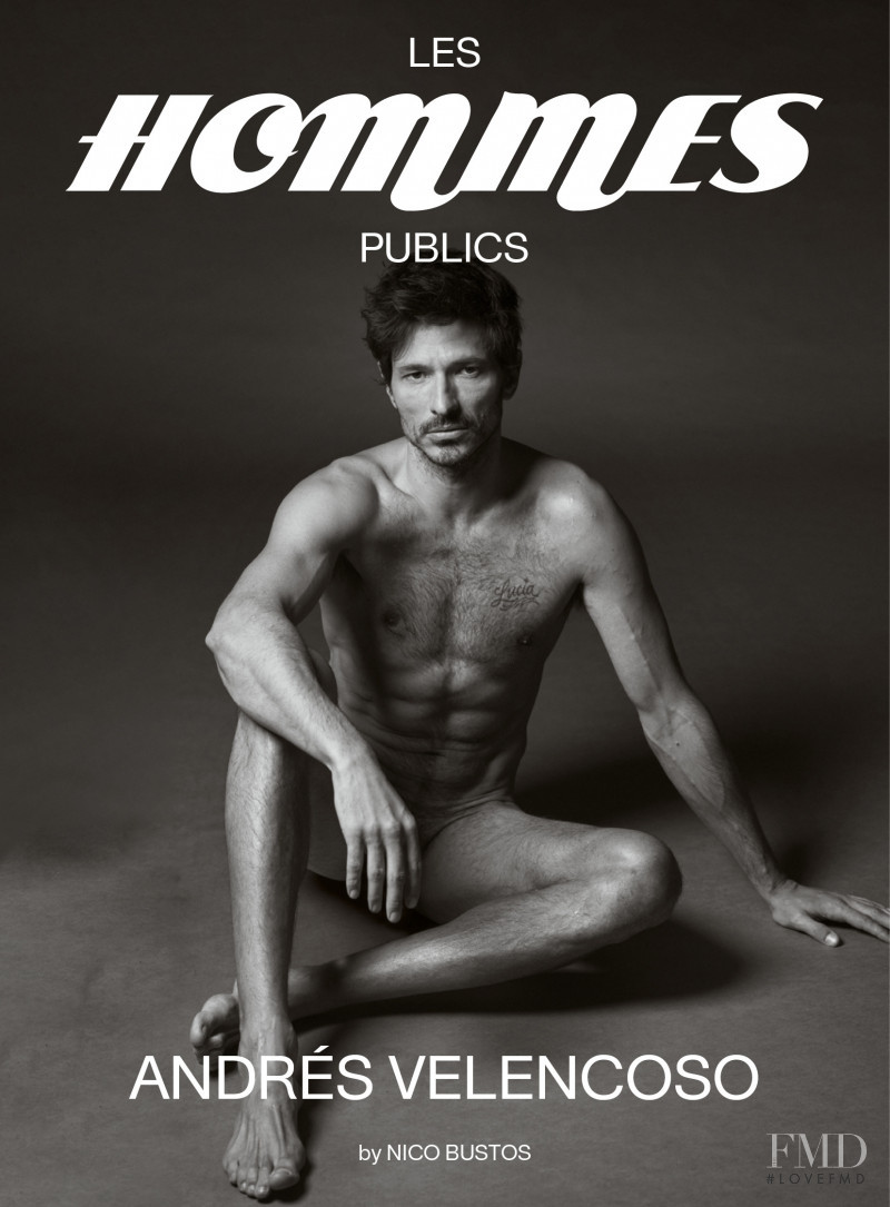 Andres Velencoso featured on the Les Hommes Publics cover from March 2020