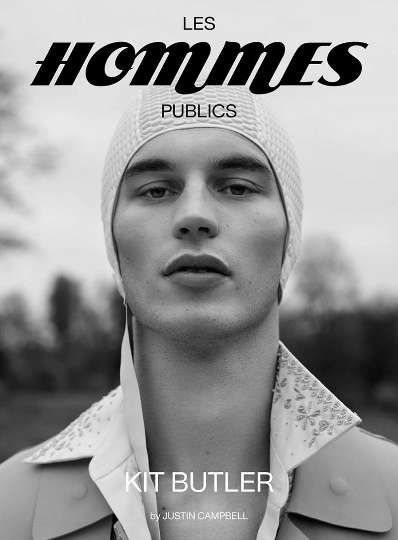 Kit Butler featured on the Les Hommes Publics cover from February 2022