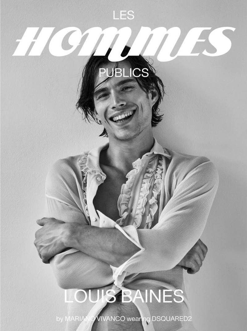 Louis Baines featured on the Les Hommes Publics cover from October 2024