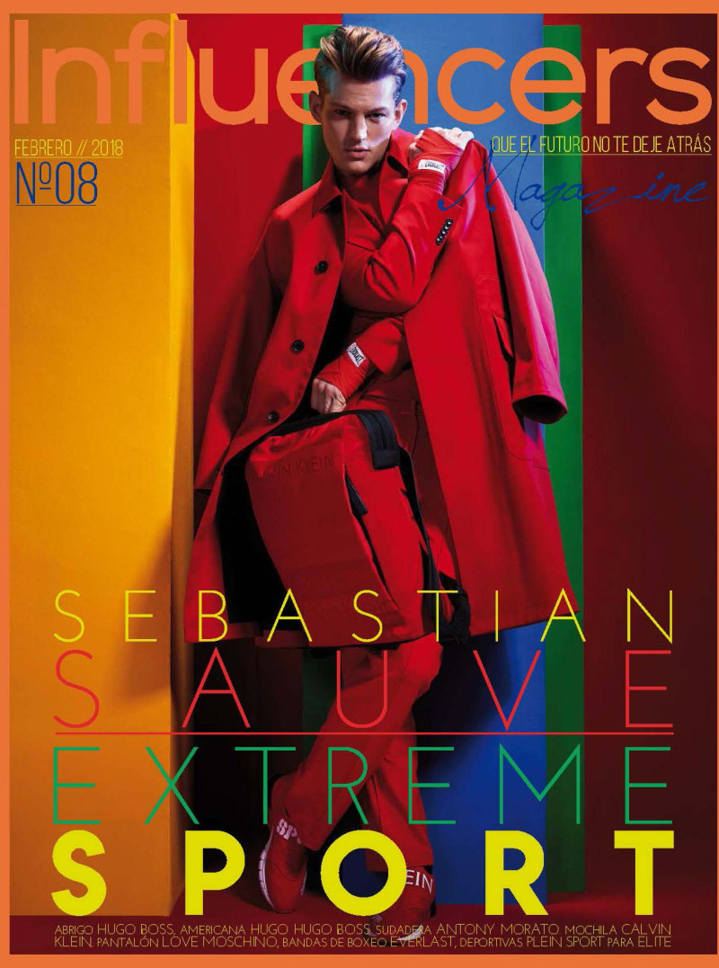 Sebastian Sauvé featured on the Influencers cover from February 2018