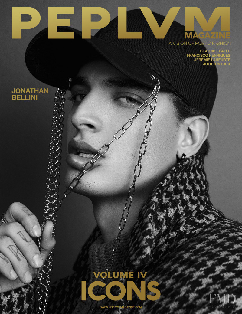 Jonathan Bellini featured on the Peplvm Magazine cover from March 2018