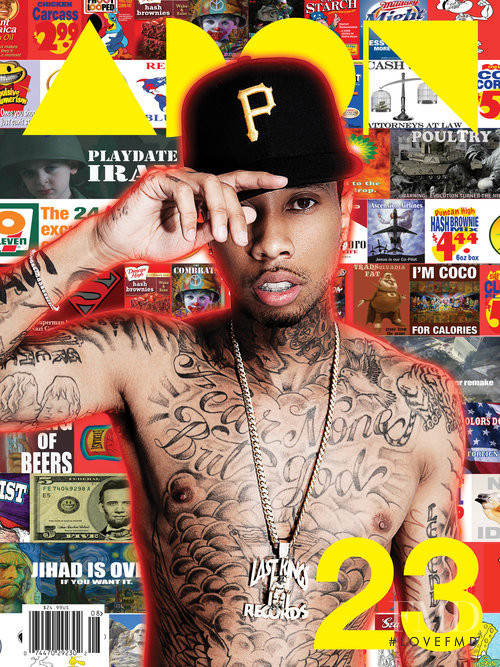 Tyga featured on the ADON cover from October 2016