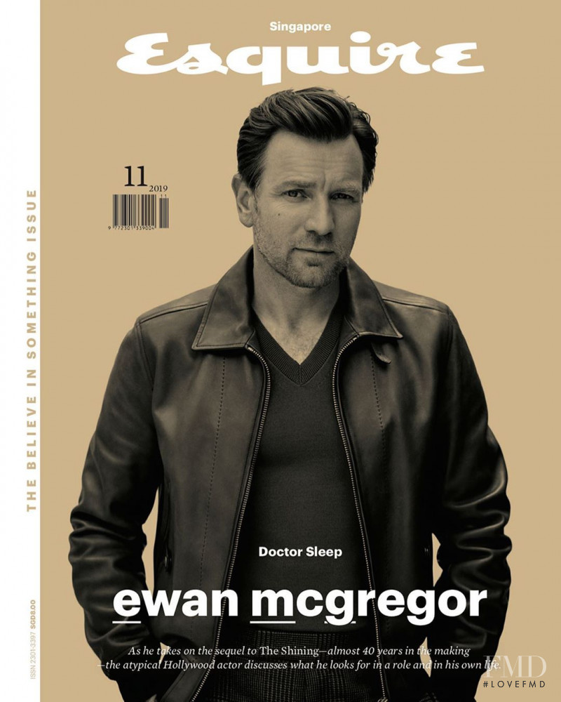 Ewan McGregor featured on the Esquire Singapore cover from November 2019